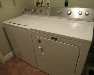 Nice set of matching Maytag washer and dryer