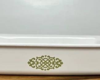 Vintage shell oil green medallion roaster