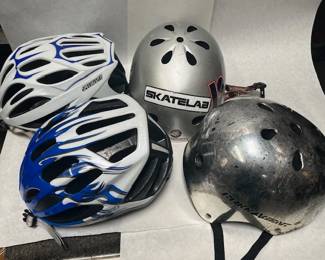 BICYCLE, SKI, SKATE HELMUTS