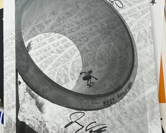 JERRY VALDEZ SIGNED DESERT PIPES PHOTO