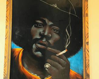 JIMI HENDRIX VELVET PORTRAIT 