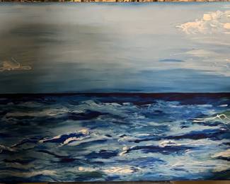 ORIGINAL SEASCAPE OIL PAINTING 