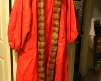 SZOR DIENER LEATHER & MINK COAT