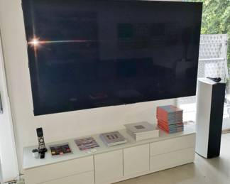 Huge Flat Screen TV (one of four!)  Sony XBR-75X940D (white cabinet sold)