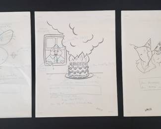 More Small Original Painted Illustrations for Greeting Cards 