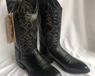 Pair of J Chisholm Mens Western Leather Boots