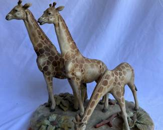 House of Goebel Hand Painted Porcelain Giraffe Figurine