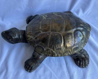 Antique Cast Iron Turtle Spittoon