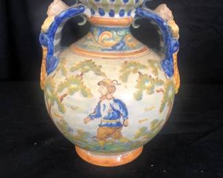 Antique Asian Urn Style Ceramic Vase