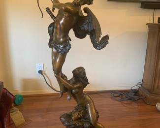 Cupid and Psyche 42" Bronze Statue