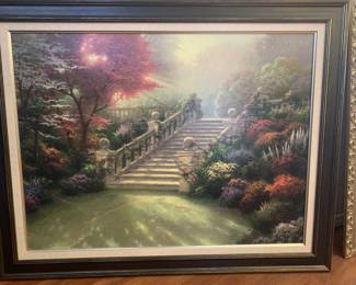 Thomas Kinkade Stairway to Paradise framed canvas 48"x38" (approx)