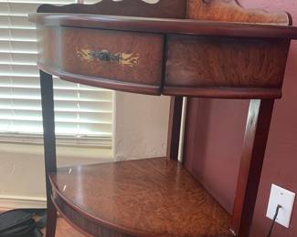 Burl Wood Corner table