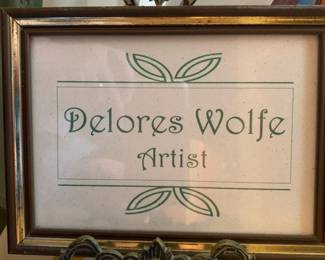 Artwork to follow is featured by Delores Wolfe, Artist/Illustrator. There are more paintings available at the sale than those listed here.