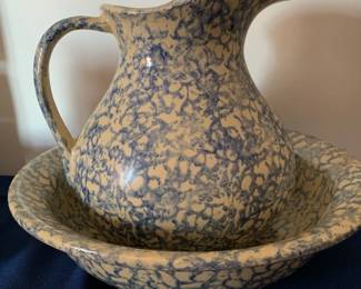 Ceramic Pitcher and Wash Basin Set