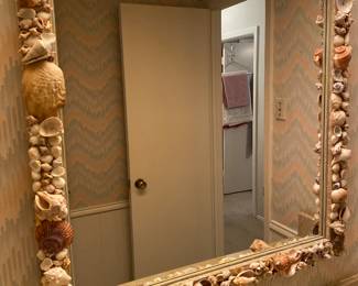 Vintage shell mirror 