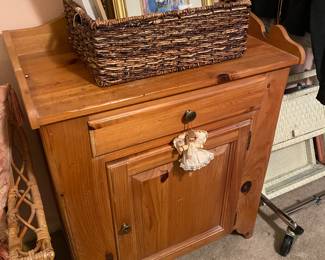 Light wood dry sink cabinet 