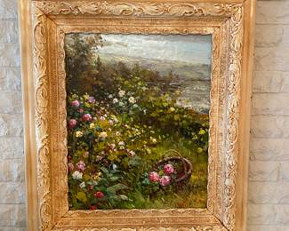 Beautiful floral oil painting 