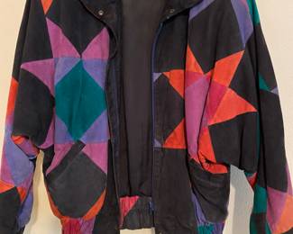 Colorful suede jacket 