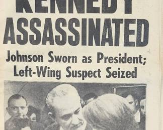 JFK memorabilia papers & old magazines