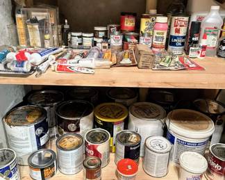 SO MANY electronics and do-dads - tools and paints