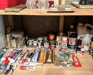 SO MANY electronics and do-dads - tools and paints