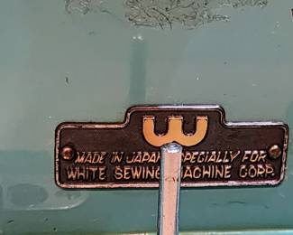 Sewing table and sewing machine by White Sewing Machine Corp