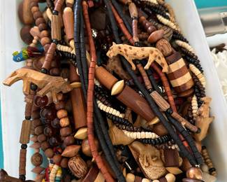 Wood Carved Necklaces