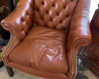 Vintage Leather Side Chair