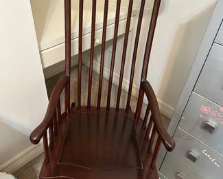 Vintage Rosewood Rocking Chair