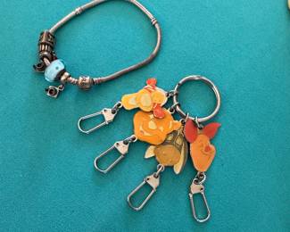 Pandora Bracelet & Disney Keychain