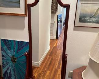 Rosewood Standing Mirror