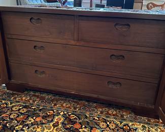 Chinese Carved Teak Trunk (inside)
