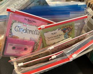 Books with cassette tapes