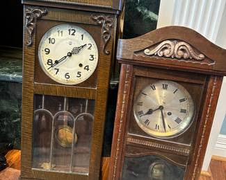 Antique wall clocks