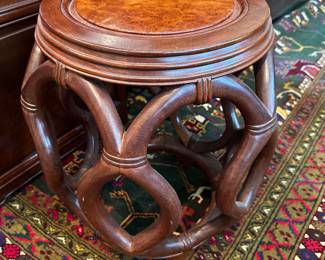 Rosewood Drum Stool