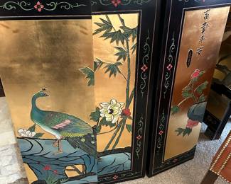 Vintage Japanese Wall Screen