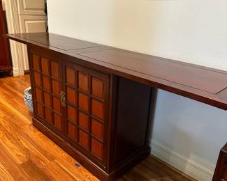 Vintage Rosewood flip top bar cabinet