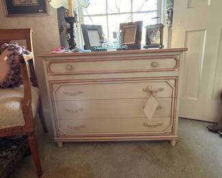 Bamboo Style Four Drawer Chest