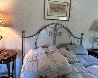 Iron Double Bed with Mattress