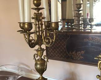 Gilt Metal Candelabras