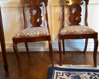 American Mahogany Chairs, Late Empire