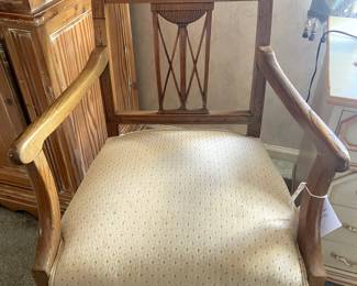 Antique French Directoire Arm Chair circa 1810, pegged construction