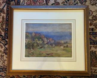 Gilbert Foster Watercolor signed dated 1899