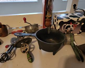 Vintage cooking tools.