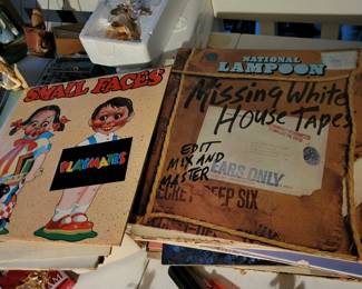 Vinyl comedy albums.