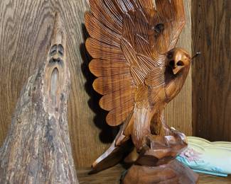 Carved wood
