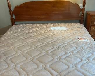 Harden King size bed frame. Posturepedic King mattress