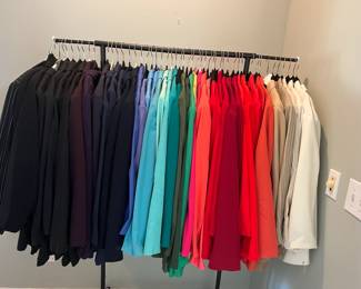 Rainbow selection of women's plus size blazers (1-3x)