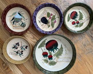 Beautiful salad bowl serving set