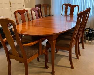 Harden Wood Dining Table + 8 chairs